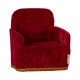 Fauteuil en velours rouge pour souris Maileg