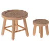 Ensemble table et tabouret miniatures pour souris Maileg