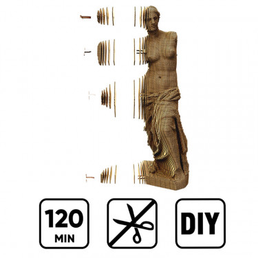 Puzzle sculpture 3D en carton - Vénus de Milo - Cartonic