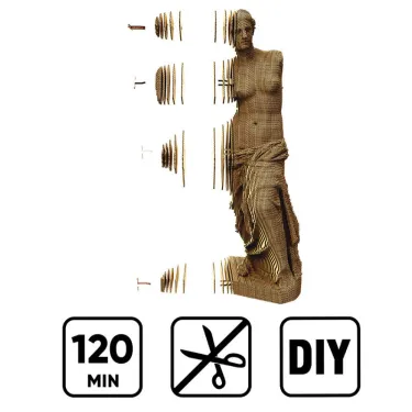 Puzzle sculpture 3D en carton - Vénus de Milo - Cartonic