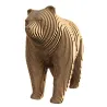 Puzzle sculpture 3D en carton - Grizzly - Cartonic