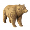 Puzzle sculpture 3D en carton - Grizzly - Cartonic