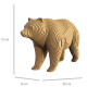 Puzzle sculpture 3D en carton - Grizzly - Cartonic