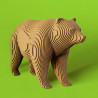 Puzzle sculpture 3D en carton - Grizzly - Cartonic