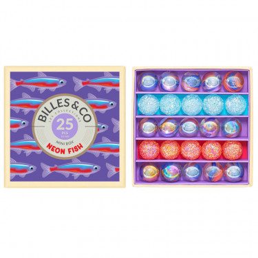 Petit coffret de billes "Poisson Néon" Billes & Co