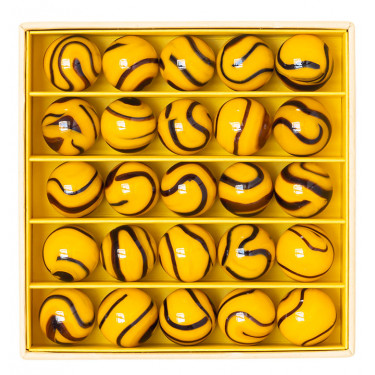 Petit coffret de billes "Banana Twist" Billes & Co