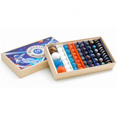 Grand coffret de billes "Space Mission" Billes & Co