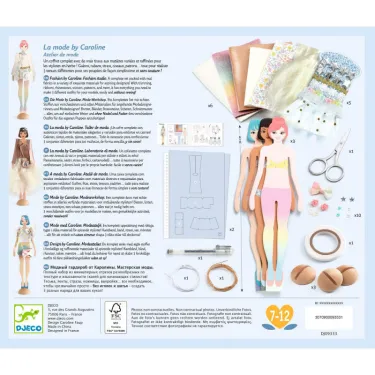 Coffret atelier de mode "La mode by Caroline" DJECO 9333