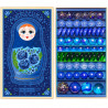 Grand coffret de billes "Matriochka Yelena" bleu - Billes & Co