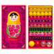 Grand coffret de billes "Matriochka Katerina" rose - Billes & Co