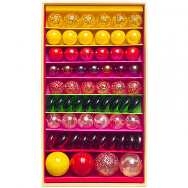 Grand coffret de billes "Matriochka Katerina" rose - Billes & Co