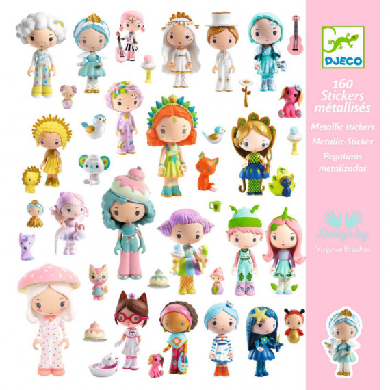 Stickers métallisés "Le petit monde des Tinyly" Djeco 9286