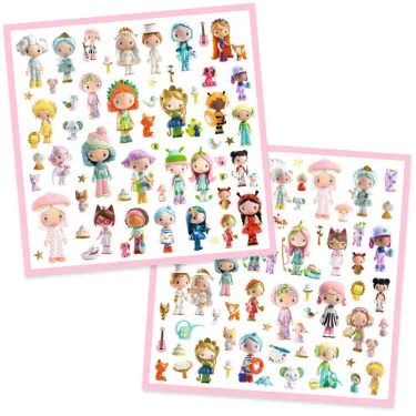 Stickers métallisés "Le petit monde des Tinyly" Djeco 9286