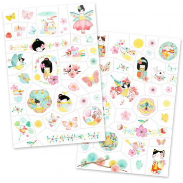 Tatouages 'Sakura' DJECO 9619