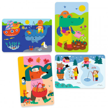 Coloriages magiques à l'eau "4 saisons" DJECO 9076