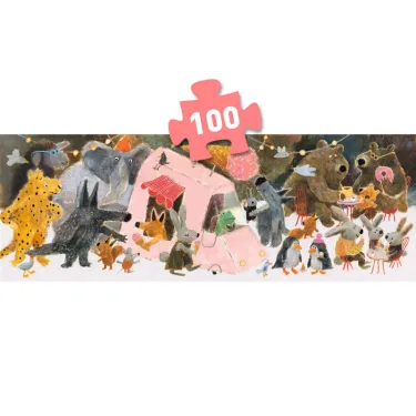 "Le parc" Puzzle gallery 100 pcs DJECO 7683