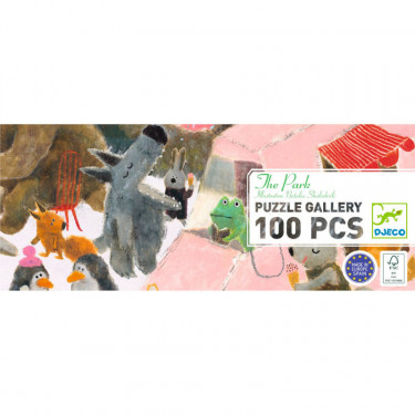 "Le parc" Puzzle gallery 100 pcs DJECO 7683