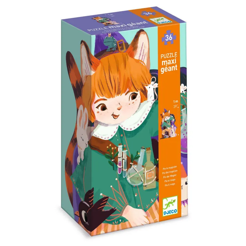 Puzzle géant "Pio le magicien" 36 pièces DJECO 7018