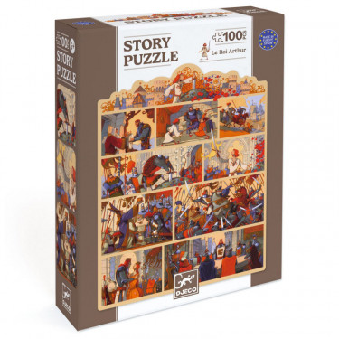 Story puzzle Djeco Le Roi Arthur 100 pcs DJECO 7054