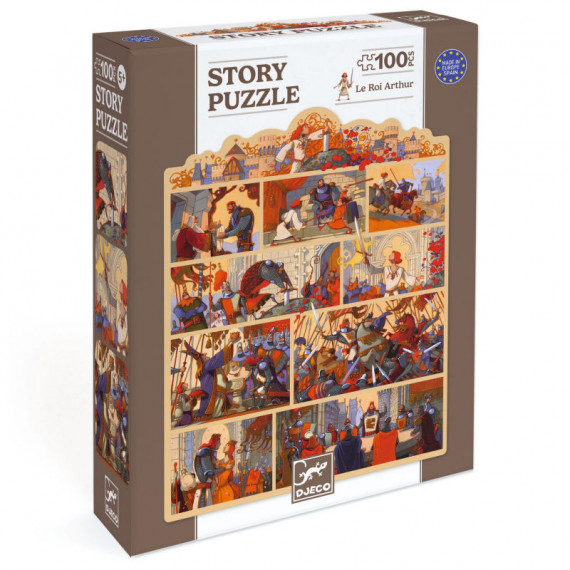 Story puzzle Djeco Le Roi Arthur 100 pcs DJECO 7054