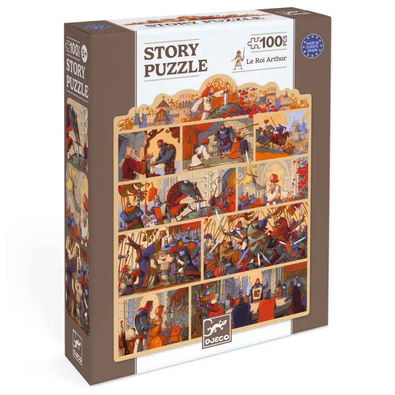 Story puzzle Djeco Le Roi Arthur 100 pcs DJECO 7054