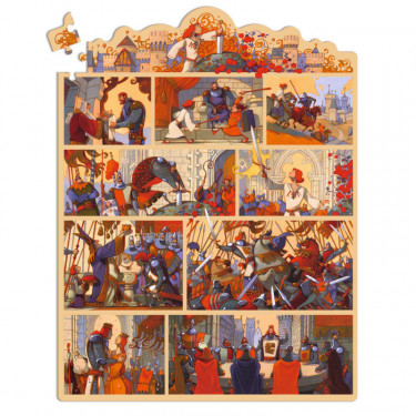 Story puzzle Djeco Le Roi Arthur 100 pcs DJECO 7054