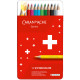 Boîte 12 crayons de couleur permanents Swisscolor - Caran d'Ache
