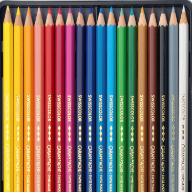 Boîte 18 crayons de couleur permanents Swisscolor - Caran d'Ache