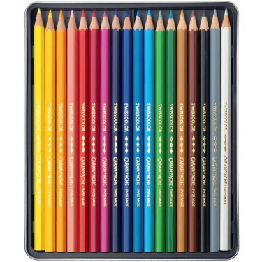 Boîte 18 crayons de couleur permanents Swisscolor - Caran d'Ache