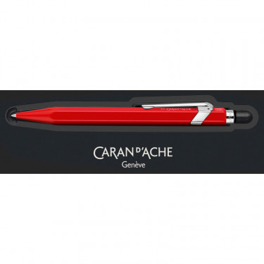 Stylo Roller Rouge 849 TM Collection Classic Line avec étui - Caran d'Ache