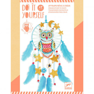 Attrape-rêve à créer "Golden chouette" DIY DJECO 7961