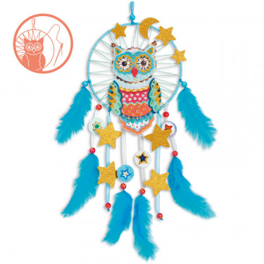 Attrape-rêve à créer "Golden chouette" DIY DJECO 7961