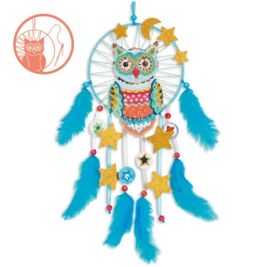 Attrape-rêve à créer "Golden chouette" DIY DJECO 7961
