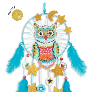 Attrape-rêve à créer "Golden chouette" DIY DJECO 7961