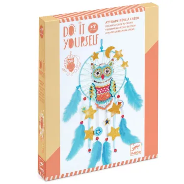 Attrape-rêve à créer "Golden chouette" DIY DJECO 7961