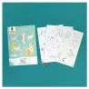 6 petits chats à colorier, kit créatif pour enfant Pirouette Cacahouète