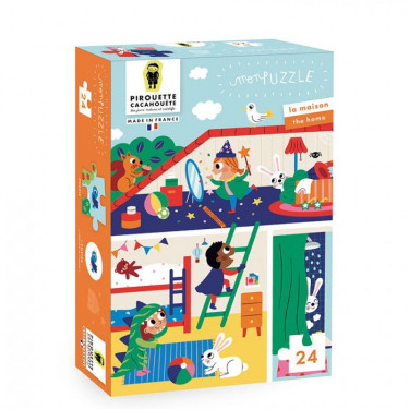Puzzle 24 pcs 'La maison' Pirouette Cacahouète