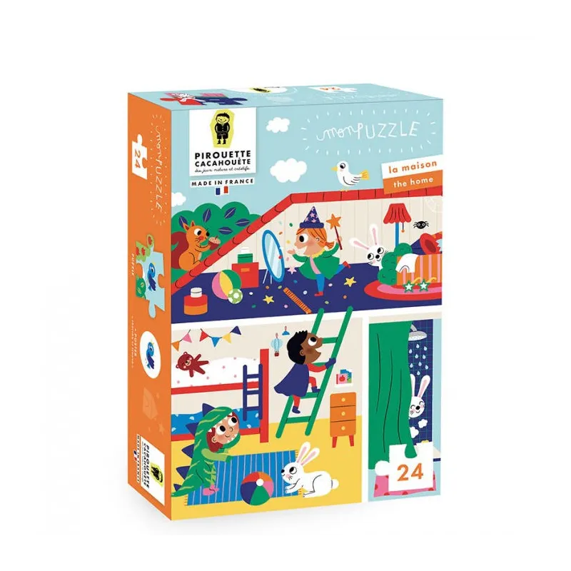 Puzzle 24 pcs 'La maison' Pirouette Cacahouète