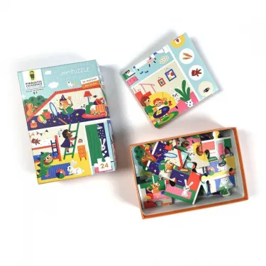 Puzzle 24 pcs 'La maison' Pirouette Cacahouète