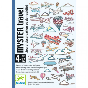 MYSTER TRAVEL jeu de cartes DJECO 5075