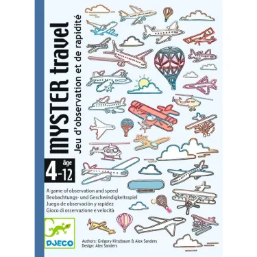 MYSTER TRAVEL jeu de cartes DJECO 5075