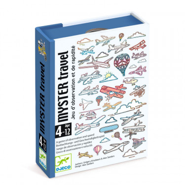 MYSTER TRAVEL jeu de cartes DJECO 5075