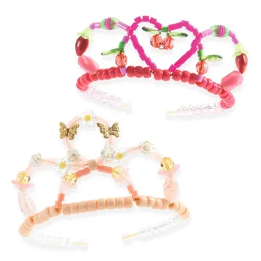 Duo de diadèmes à créer avec des perles DJECO 0039 - Rose