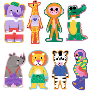 8 puzzles trio "Savana" DJECO 8242