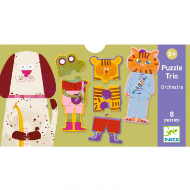 8 puzzles trio "Orchestra" DJECO 8229