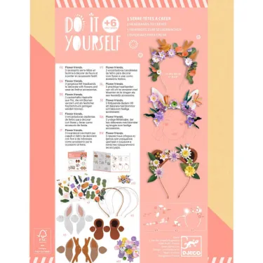 3 serre-têtes à créer "Flower friends" DIY DJECO 7927