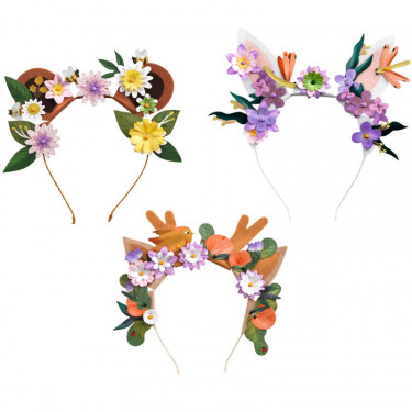 3 serre-têtes à créer "Flower friends" DIY DJECO 7927