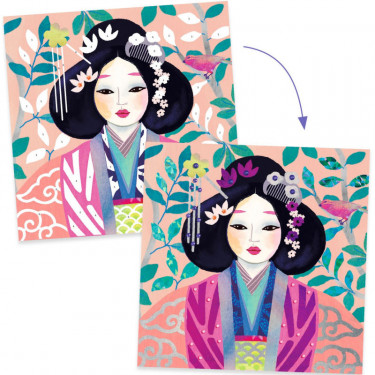 Tableaux métal et strass "Parures précieuses" DJECO 9527