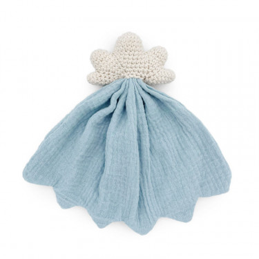 Doudou en coton bio "Nuage bleu" The veggy toys