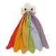 Doudou en coton bio "Nuage arc-en-ciel" The veggy toys